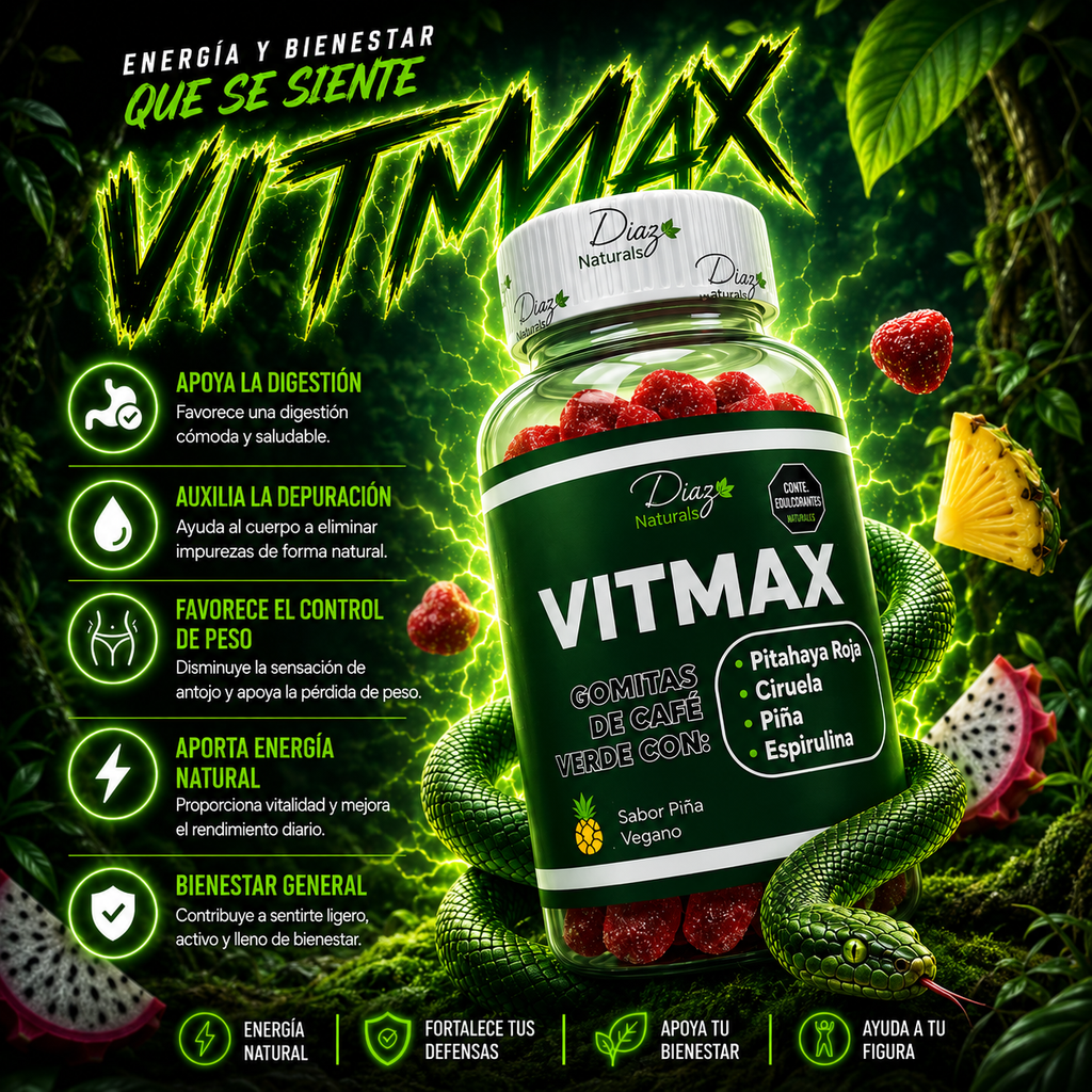 Gomitas Vitmax de Café Verde