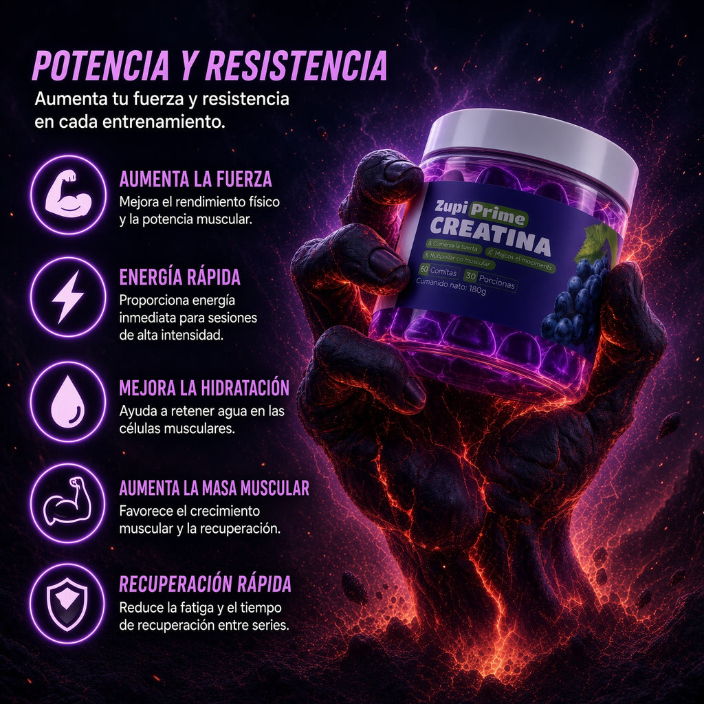 Gomitas de Creatina Zupi Prime